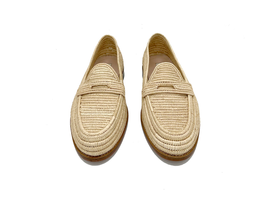 Polo Natural Raffia Shoes | Polo Natural Raffia | Contre Allée